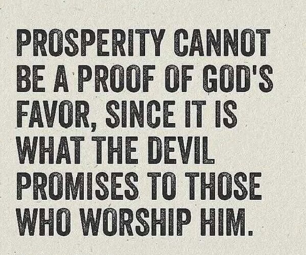 Corrupt Prosperity Gospel